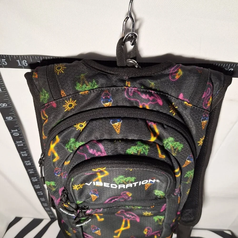 Vibedration Hydration Backpack w/o bladder - Neon Tropical - Used